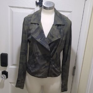 Sanctuary Camouflage Suede Jacket